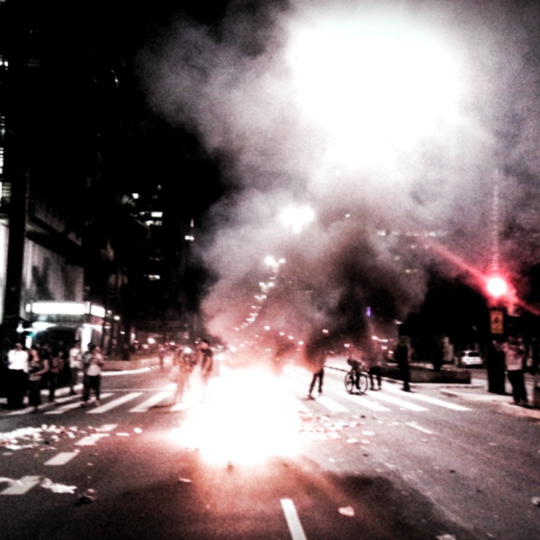 Protesto de Estudantes na Avenida Paulista